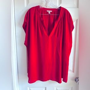 Plus size Roz & Ali red blouse. 3x